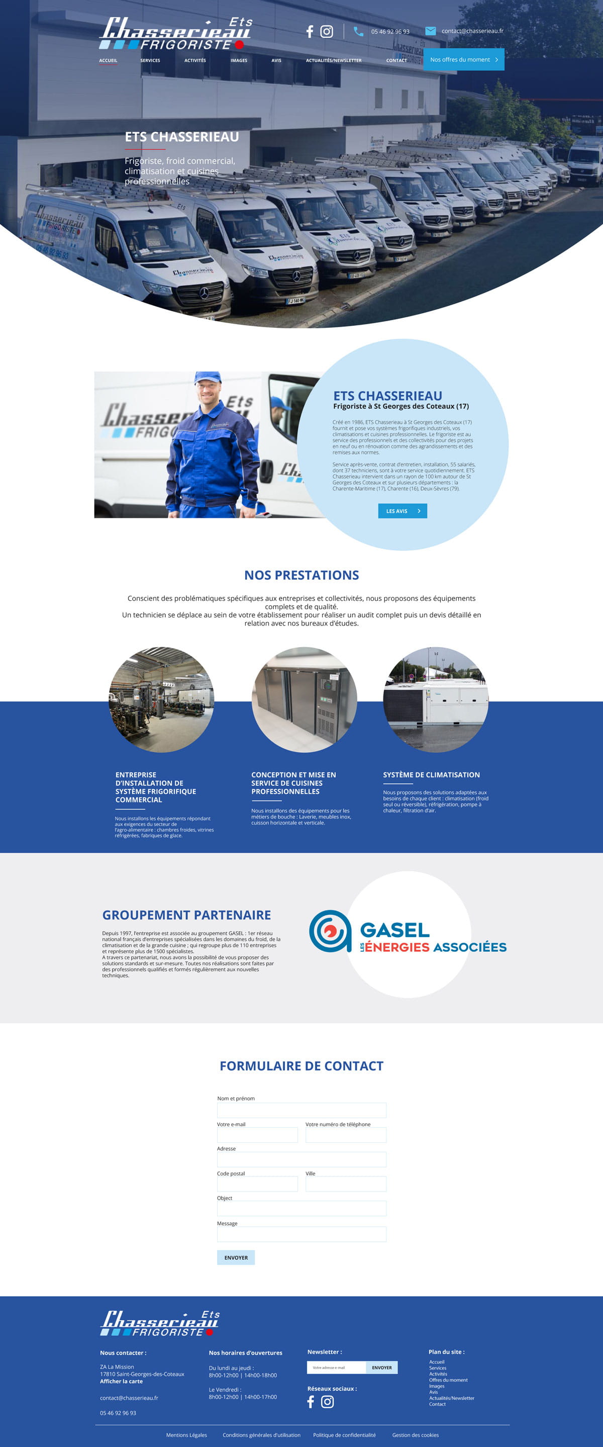 Webdesign Maquette site web homepage Mon Beau Bateau