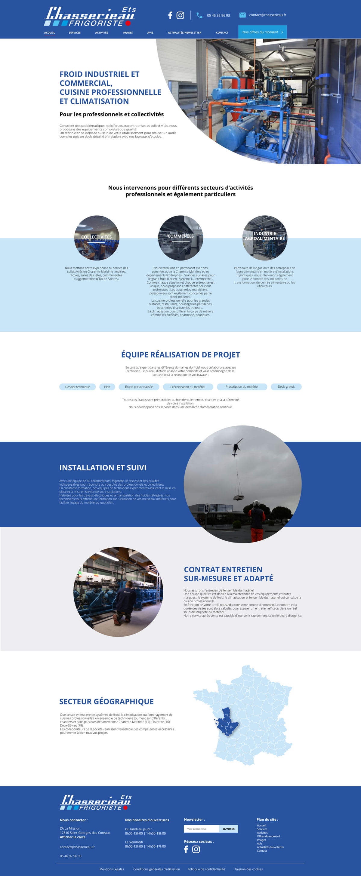 Webdesign Maquette site web cms Mon Beau Bateau