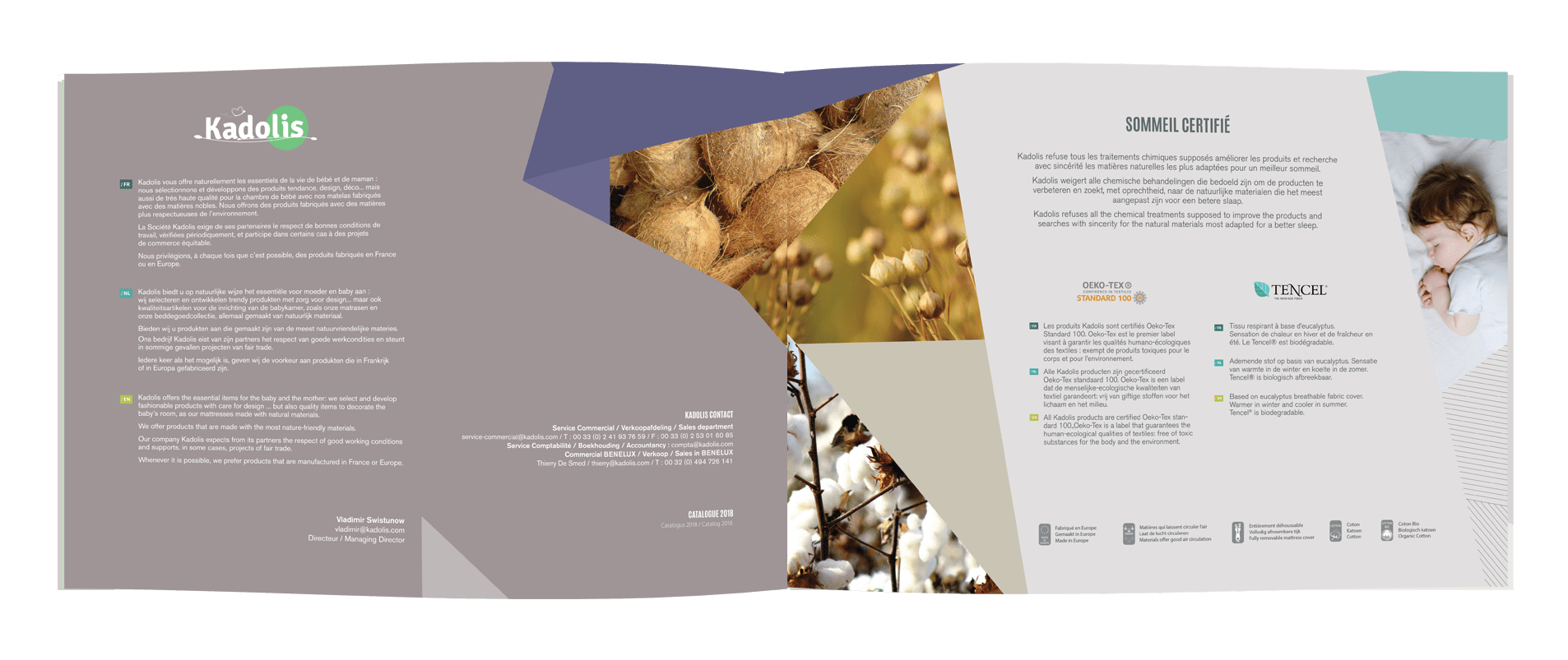 Edition graphisme print Catalogue parge certification Kadolis