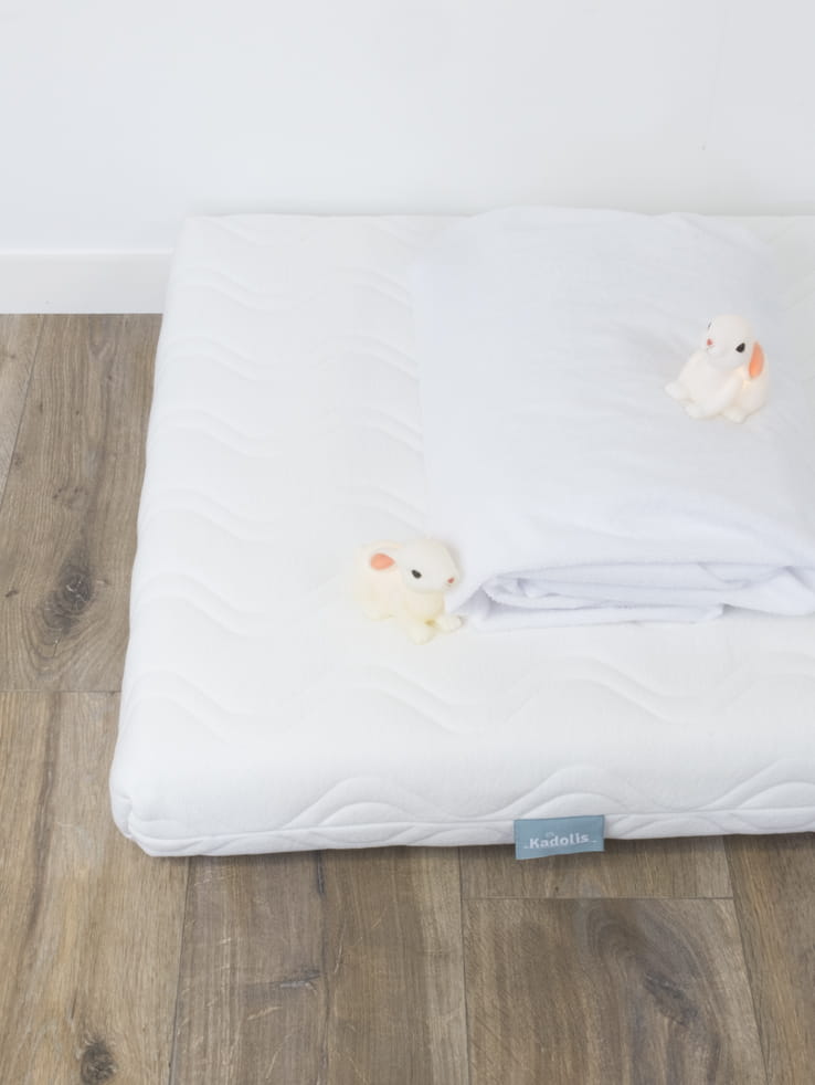 photographie matelas deux lapins