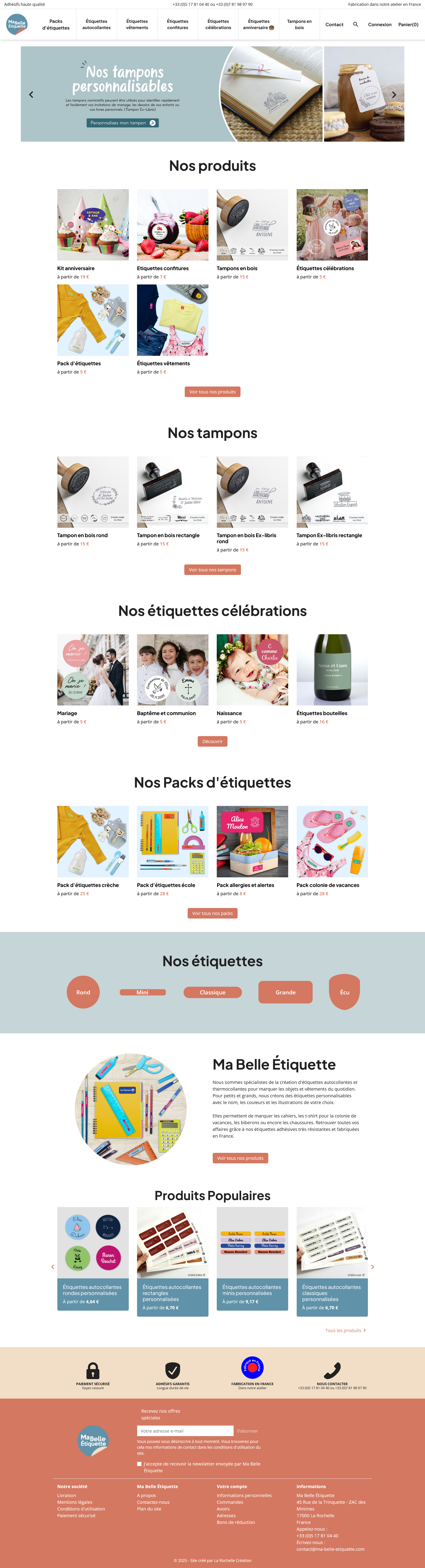 Webdesign Maquette site web homepage Mon Beau Bateau
