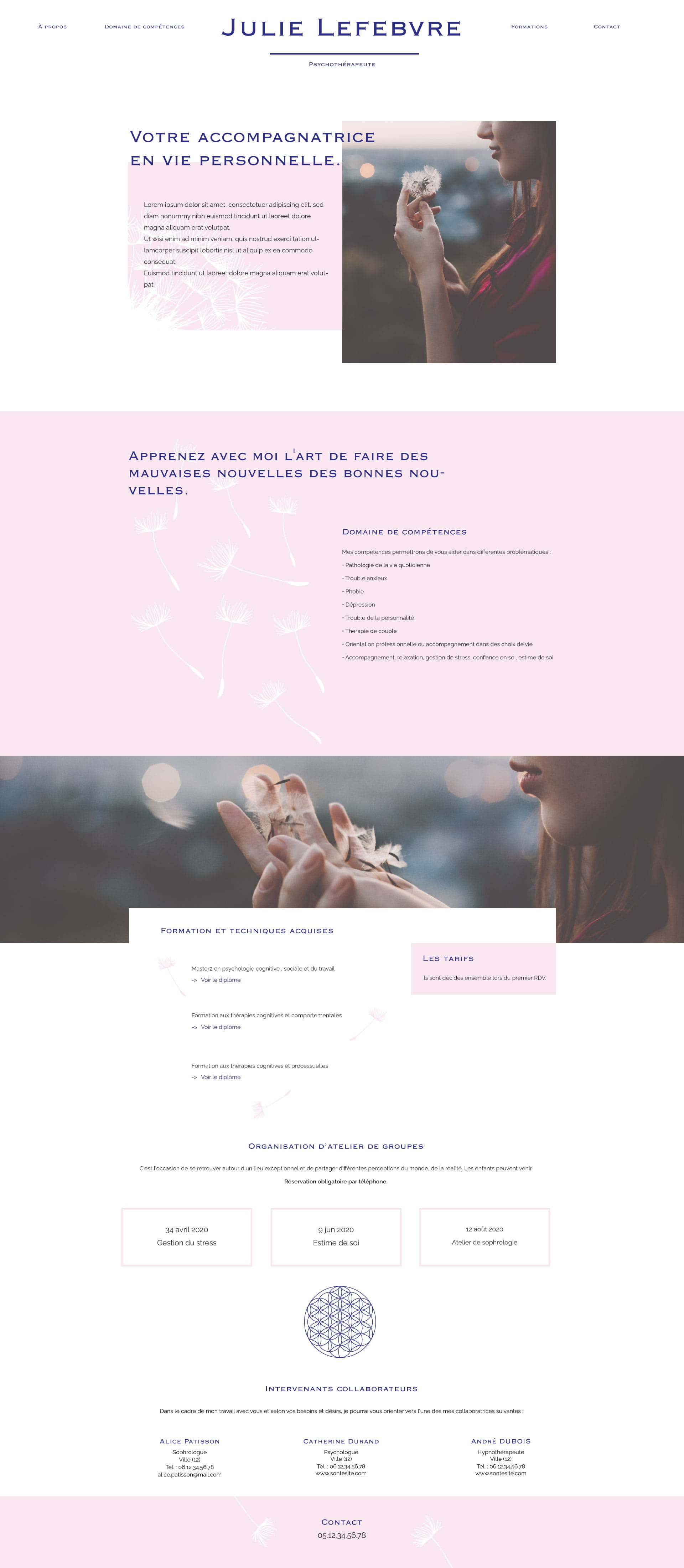 Webdesign Maquette site web homepage Mon Beau Bateau